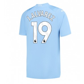 Manchester City Julian Alvarez #19 Replica Home Stadium Shirt 2023-24 Short Sleeve
